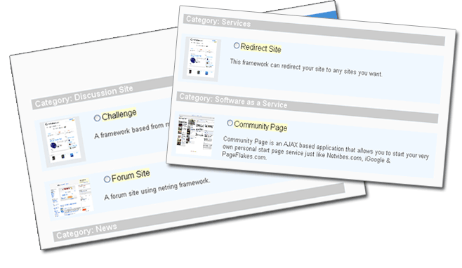 framework choices
